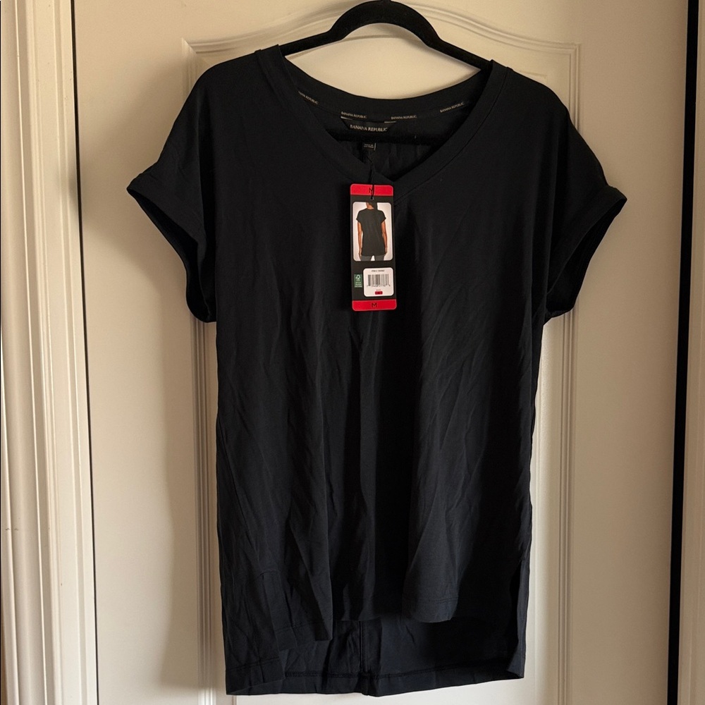 Banana Republic Black Short Sleeve Tee